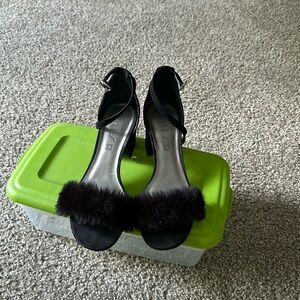 Unisa fuzzy kitten heels